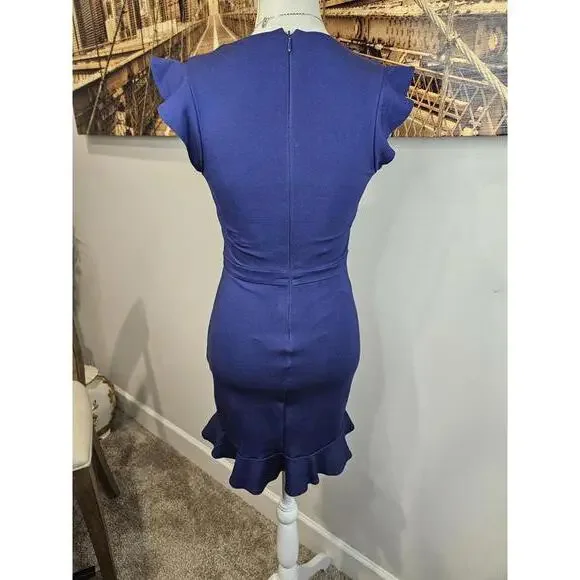 ALI  & Jay Chic Navy Blue Ruffled Dress - Picture 3 of 7